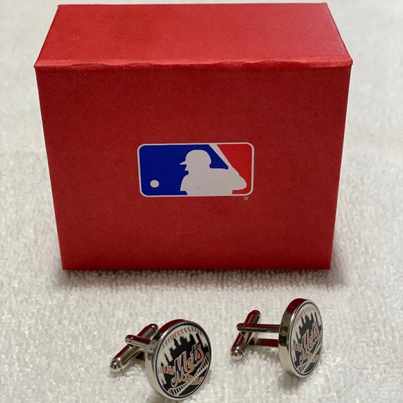 SOLD Men's New York Mets Royal Cufflinks - NIB - Picture 1 of 4